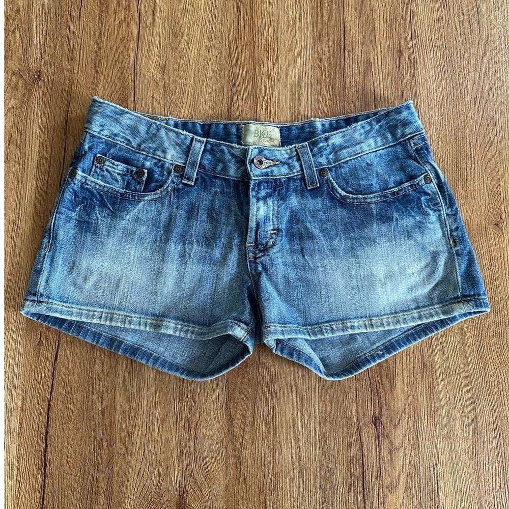 Vintage BKE Buckle Denim Low Rise Mini Jean Shorts Size 29